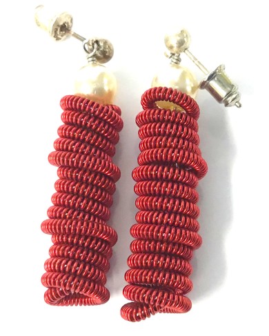 SGP VELOURS red - earrings