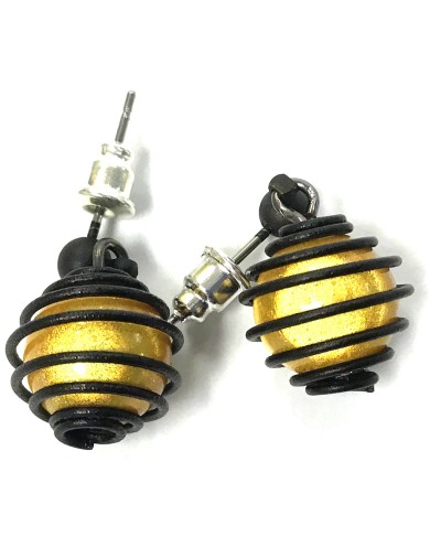 SGP Planets gold earrings