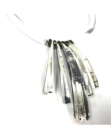 LG - FLAME silver - necklace
