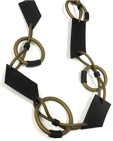 SC Fib bronze/black - necklace