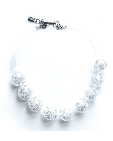 KLA-AC08S with Murano glass balls filled with metallic threads