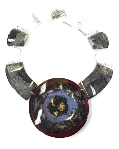 LG - SATURN smoke - necklace