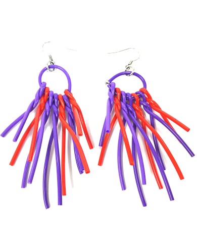 SC Boop red purple - earrings
