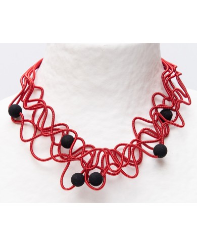 SGP LIANE red with pearls -...