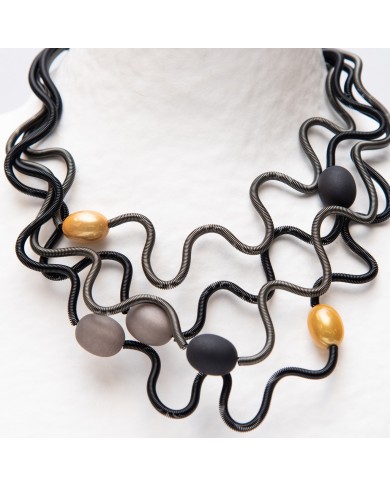 SGP OLIVE 2 hematite/gold
