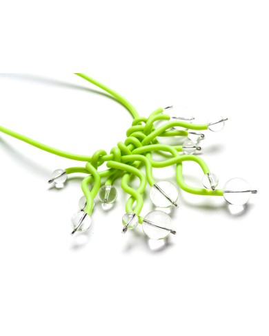 SC Club Med lime/clear - necklace