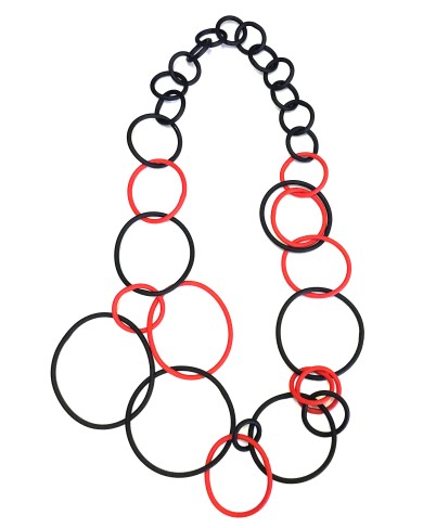 SC OOO red/black - necklace