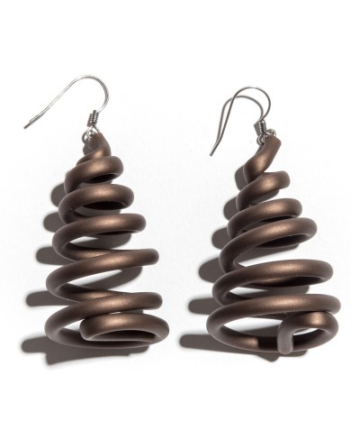 SC Spring earrings - bronze
