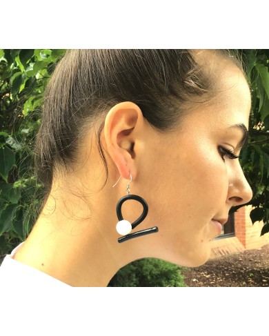 SC Tori earrings - blk/white
