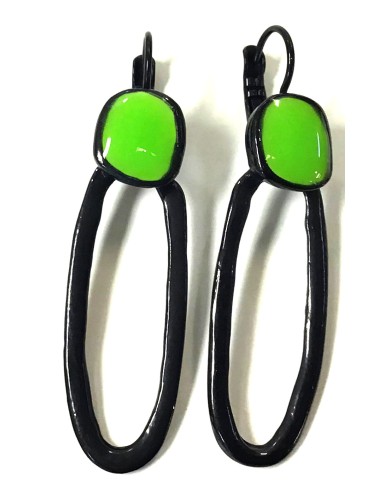 TJ 101A1 multi earrings green