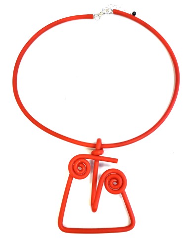 SC FACE petite red - necklace