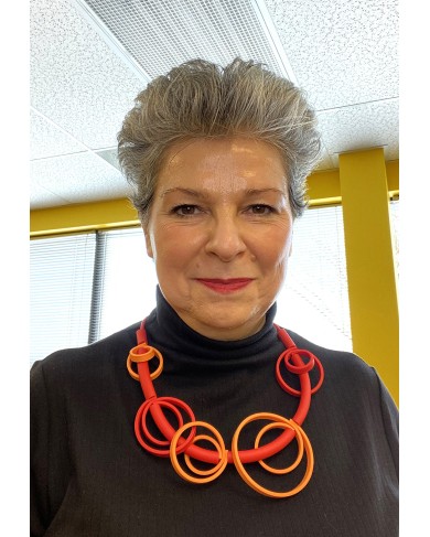 SC SPIRALIC red/orange - necklace