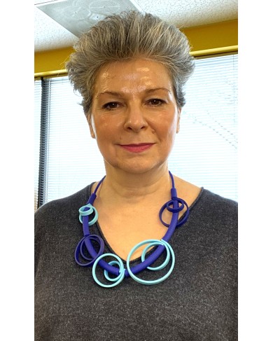 SC SPIRALIC blue/turquoise - necklace