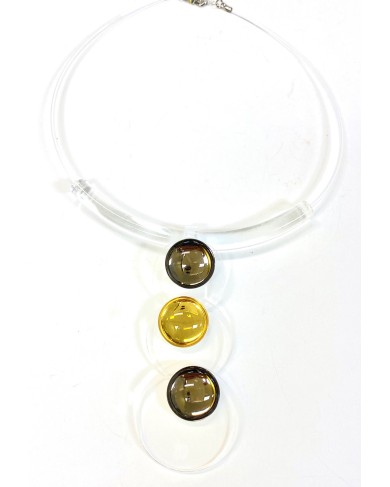 LG - BAKARA grey - pendant 3 medaillons