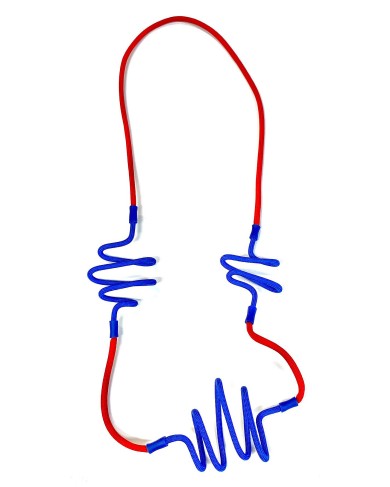 SC WERDA red/cobalt - necklace