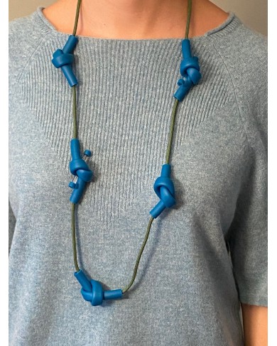 SC KNOTS turquoise - necklace long