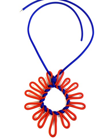 SC FLOWER blue/red - pendant