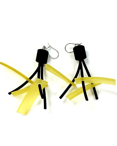 LB STICKS yellow earrings