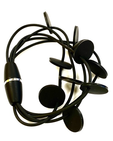 LB DISKS black bracelet