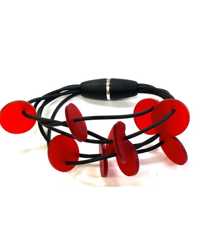LB DISKS red bracelet