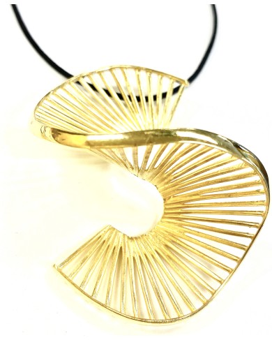GC MATRIX n2048 SWIRL PENDANT gold