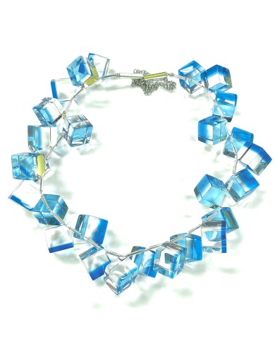 LG - CUBES Dior blue - necklace